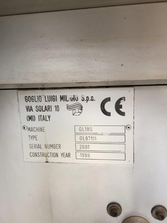 Used Goglio GL18S - Form-Fill-Seal Machines, photo 9