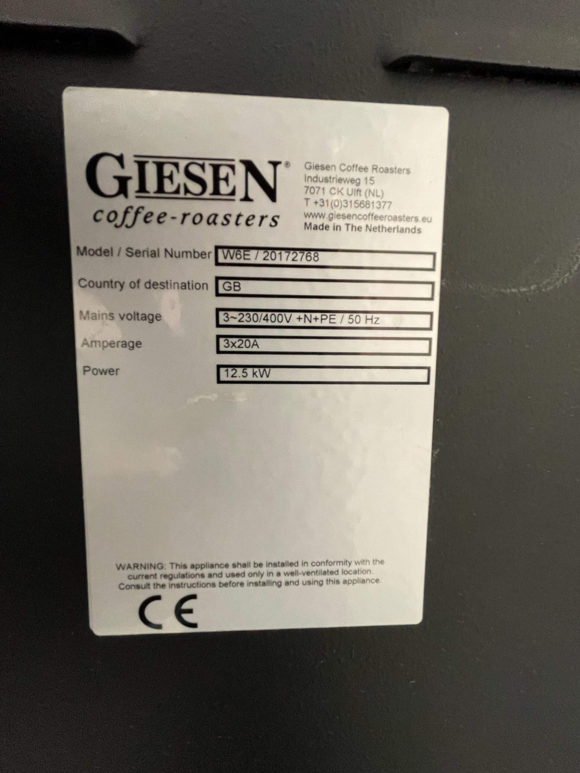 Used Giesen W6 Electric - Roasters, photo 3