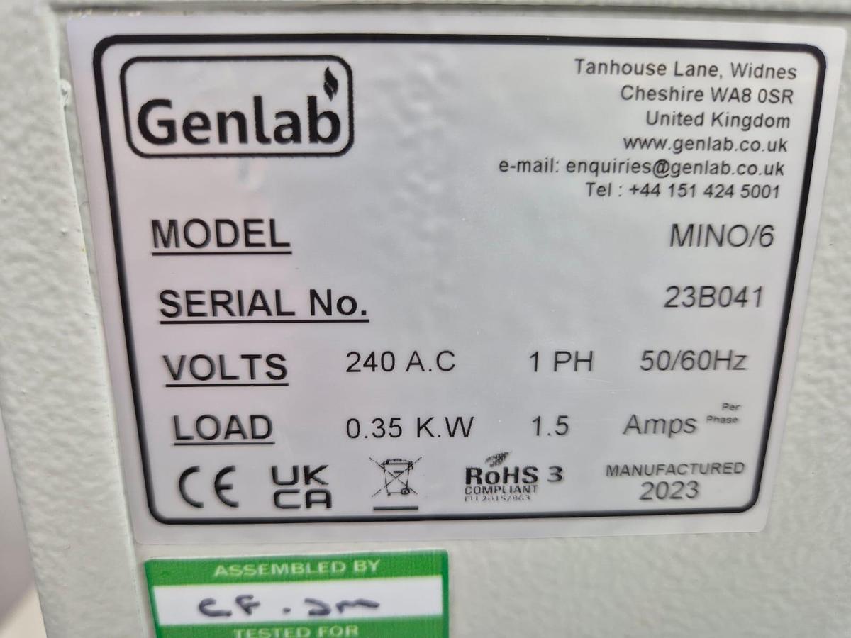 Used Genlab MINO/6 Classic Oven - Ovens & Sterilizing Ovens, photo 7