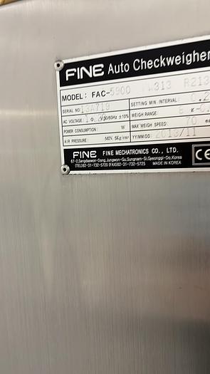 Used Fortress Combination Checkweigher and Metal Detector - Checkweighers, photo 8