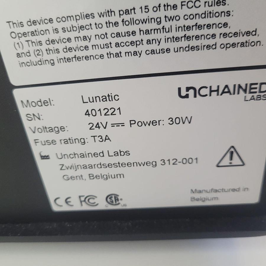 Used Unchained Labs - Lunatic-Spectrophotometer - Spectrophotometers (UV-Vis, Fluorescence, Colorimeters), photo 4