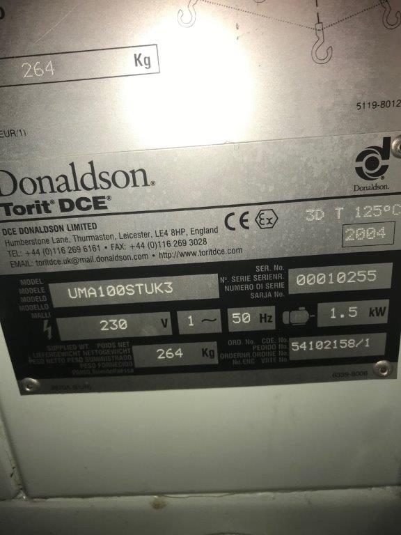 Used DCE Donaldson Torit UMA100STUK3 - Waste Management Systems, photo 6